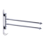 Max Stainless Steel swivel Bathroom towel bars hotel towel hangers 2 Bars