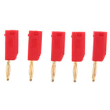 Max 5Pieces 2mm Banana Plug for Test Probes Instrument Meter Connector red