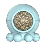 Maxbell Catnip Ball Cat Licking Spherical Kitty Catnip Roller Rotating Treat Blue