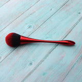 Maxbell 8.1' Super Soft Fluffy Loose Powder Brush Blush Makeup Beauty Tool Red