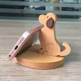 Maxbell Solid Wood Animal Moible Phone Holder Desk Stand Holder for Phone Tablets e