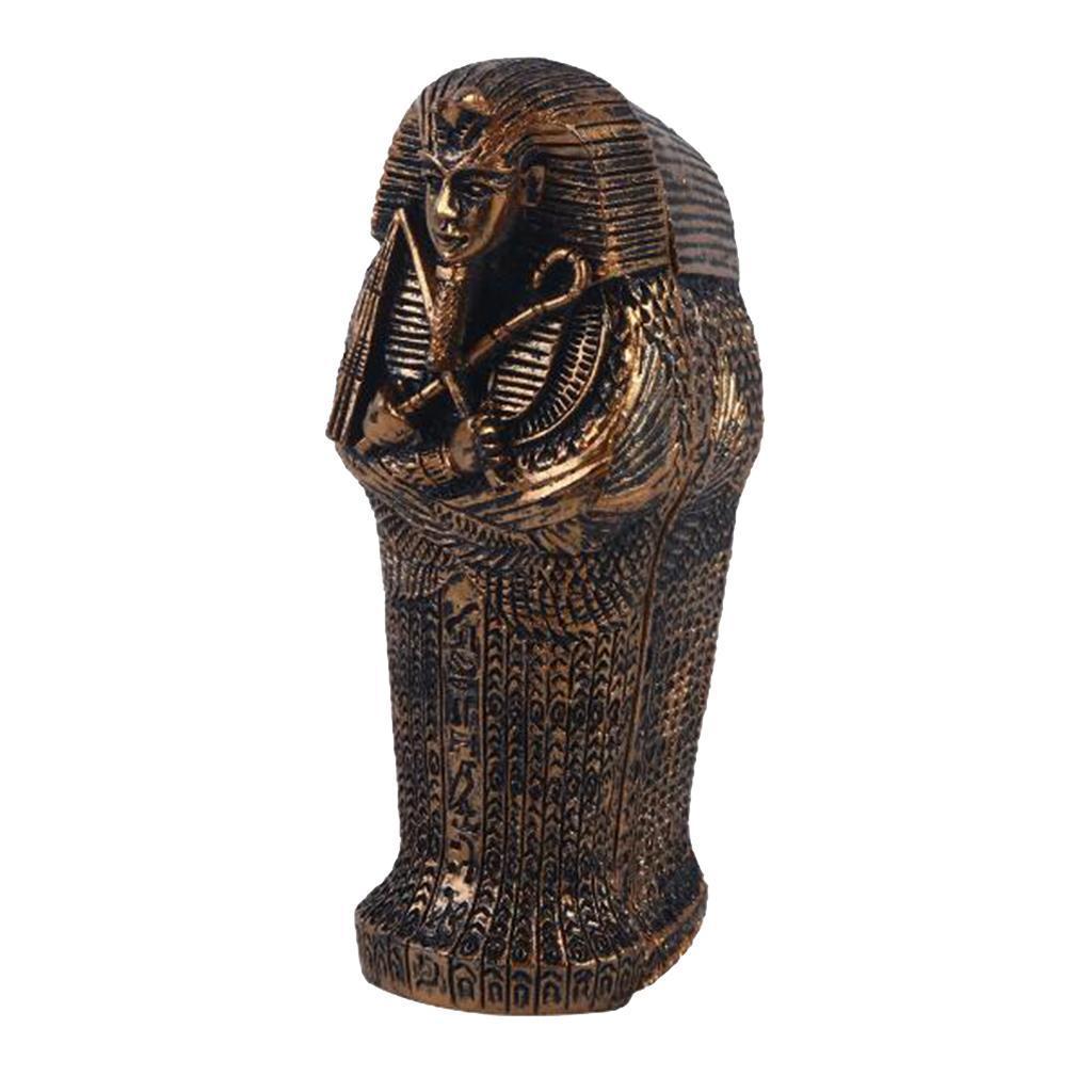 Max Resin Egyptian Mummy Ornament Figurine Historical Sculpture