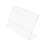Maxbell Mini Sign Display Holder Clear Desktop for Reception Office Party Decoration 4cmx7cm