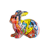 Maxbell Rabbit Statue Resin Sculptures Outdoor Ornaments Indoor Photo Props Window Lying
