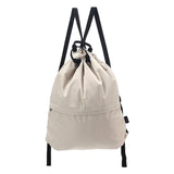 Maxbell Waterproof Sport String Drawstring Bag Pack Gym Tote Casual Backpack Khaki