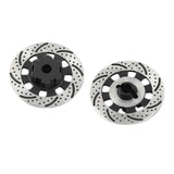 Maxbell 2Pcs Metal Wheel Rim Brake Disc for 1/7 RC Bigfoot RC Monster Trucks Black