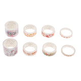 Maxbell Set of 8 Rolls Paper Tape selfadhesive paper stickers scrapbooking tape D