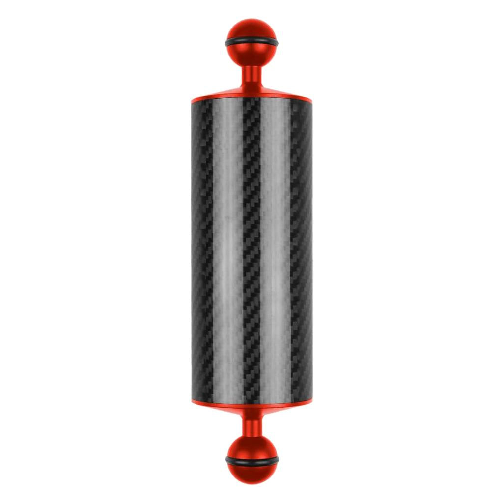 Max Underwater Diving Carbon Fiber Float Arm Ball Buoyancy Extend Bracket Red