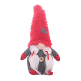 Max 8''Handmade Christmas Gnome Decoration Santa Figurines Xmas Tree Decor Red