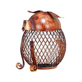 Maxbell Metal Dog Money Bank Reticulated Piggy Bank Cute for Birthday Christmas Gift