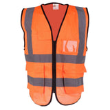 Max Maxb Safety Vest Reflective Jacket Waistcoat Vest  XL Orange