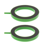 Maxbell 2Pcs Air Stone Disc Bubble Diffuser Oxygen Plate Plastic Casing Stone Green