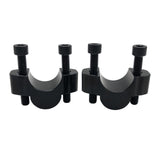 Maxbell 2 Pieces Handlebar Risers 3/4" Handle Bar Riser for Tenere700 2019-2023 Black