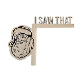 Maxbell Christmas Door Frame Decor Door Corner Sign Decoration Ornament for Props 22cmx25cm Left