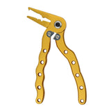 Maxbell Multifunctional Fishing Plier Hook Remover Steel Wire Line Cutter Golden