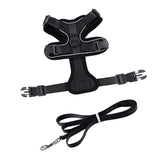 Maxbell Cat Puppy Harness and Leash Set Easily Control Padded Mesh Vest S Black