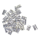 Maxbell 50pcs Tibetan Silver Rectangle smile a lot /fall in love charms Smile a lot