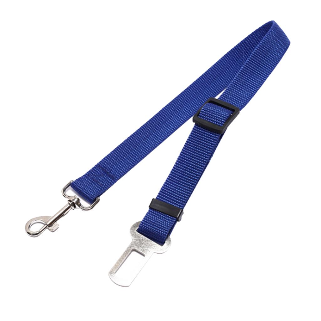 Maxbell Adjustable Pet Cat Dog Car Seat Belt Nylon Leash For Pet Dog Cat Blue