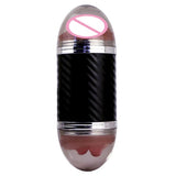 Maxbell Male Masturbation Cup Realistic Oral & Vagina Double Head Exerciser Black
