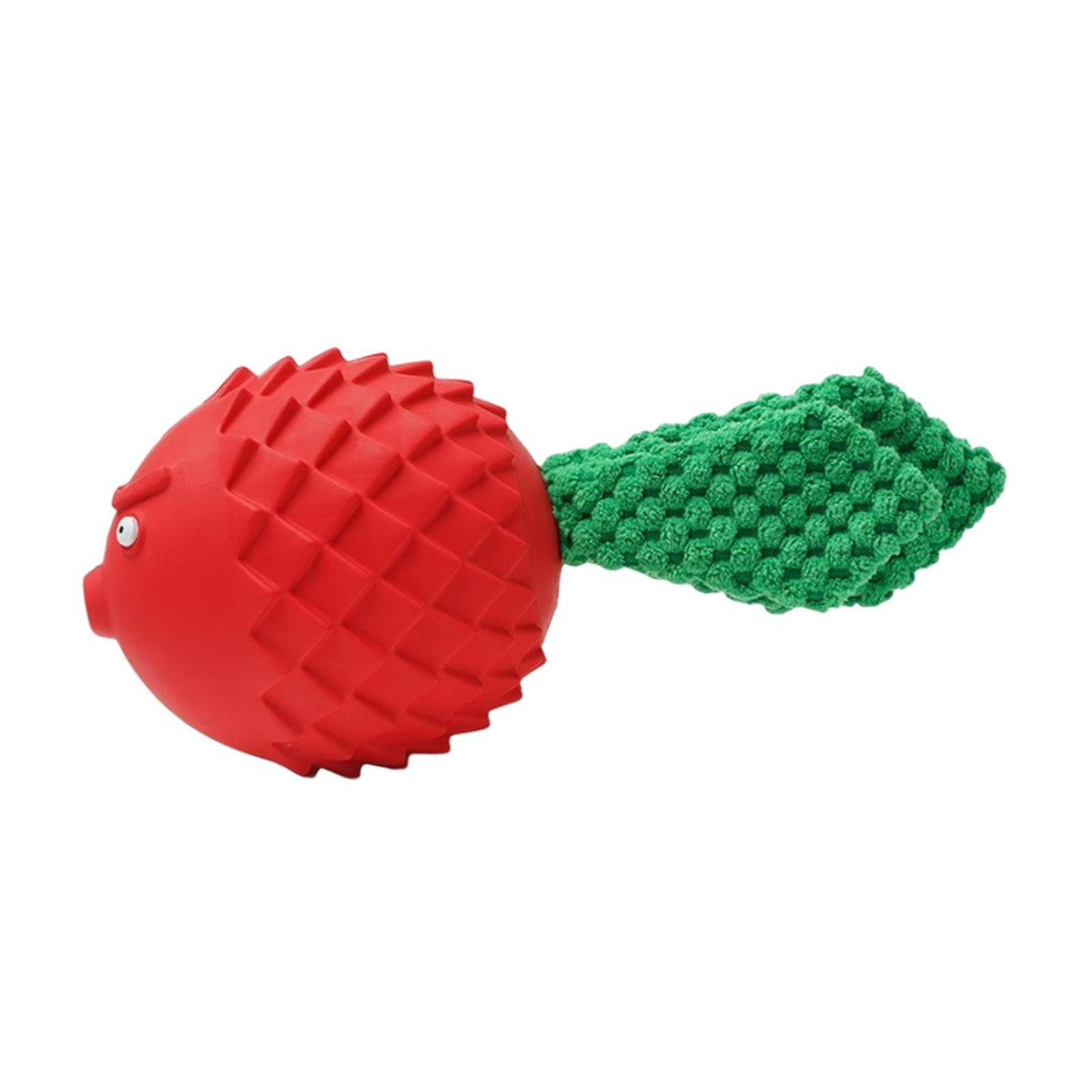 Maxbell Cute Dog Squeaky Toy Interactive for Aggressive Chewers Pet Training Pet Red