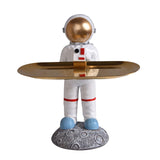Maxbell Creative Astronaut Statue Ornament Trinkets Tray for Cabinet Decoration Style D