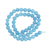 Maxbell 1 Strand of 15inch Natural Jade Jewelry Making Stone Round Loose Beads 8mm