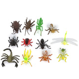 Maxbell Plastic PVC Insect Animal Model Kids Toy 12pcs Multi-color