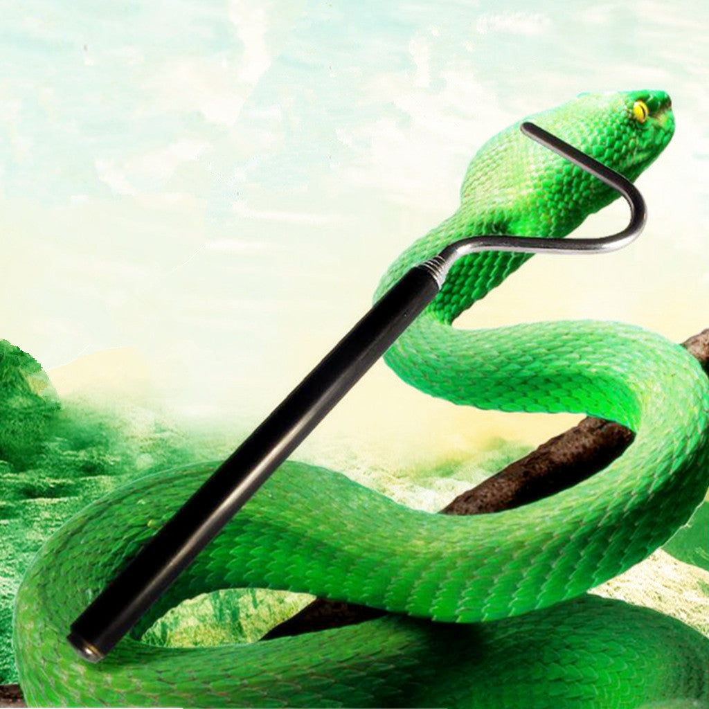 Maxbell 66cm Steel Telescoping Pocket Snake Reptile Herp Safe Hook Handle Tool