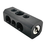 Maxbell Hot Shoe Adaptor with 1/4" 3/8" Threaded Holes Black for Follow Monitor