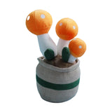 Maxbell Cute Mushroom Plush Toys Lifelike Cartoon for Dining Room Nursery Girls Boys Orange