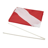 Maxbell Diver Down Flag with Removable Pole Portable Dive Marker for Free Diving