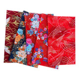 Maxbell 5pcs 20x25cm Colorful Cotton Patchwork Sewing Quilt Fabrics Bundle E 20X25CM