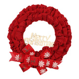 Maxbell Christmas Wreath Door Wreaths Garland for Xmas Front Yard Thanksgiving Red 37cm
