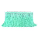 Max Tulle Table Skirt Tableware Cover Baby Shower Wedding Party Decors 275x75cm