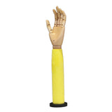 Maxbell Wooden Articulated Display Hand Model Manicure Practice Painting Mannequin Yellow