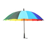 Maxbell Long Handle Umbrella Rain Umbrellas Travel Umbrella Lightweight for Climbing Colorful