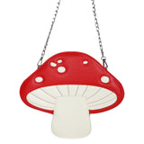 Maxbell PU Leather Mushroom Shape Shoulder Bag Tote for School Ladies Women