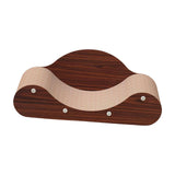 Maxbell Corrugated Paper Kitten Scratcher Nest Bed Grinding Claw Pet Sleeping Bed 60cmx24cmx23cm Red