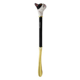 Max Metal Shoehorn Flexible Long Handle Shoehorn Lifter Wood Handle Bulldog