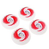 Maxbell 4pcs PU Magnetic Light Up Skates Wheels for Roller Inline Skates 76mm Red