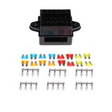 Max Universal 12 Loop Road Medium Relay Fuse Box Holder Socket with Terminals