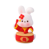 Maxbell Miniature Bunny Figurines Ornament for Shelf Decoration Cake Topper Decor Style D