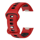 Maxbell Bands Soft Silicone Band For Fitbit charge5 smart watch Strap  Red