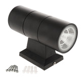 Max LED Modern Exterior Wall Light Dual Head Wall Lamp Fixture Outdoor 3W 3000K