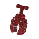 Maxbell Claw Clamp with 1/4inch Thread Holes 3/8inch Locating Pin for Camera Tripod Red