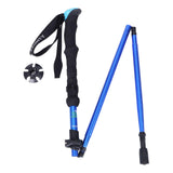 Maxbell Portable Trekking Pole Aluminum Alloy Sports Hiking Backpacking Skiing Pure Blue