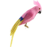 Maxbell Simulation Artificial Feathered Parrot Bird Animal Model Toy Home Decor J