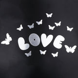 Max DIY Mirror Wall Sticker Decorative Art Wedding Decor Silver