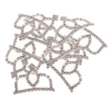 Maxbell 10Set Crown Hair Accessories Hair Clips Bridal Hair Decor Moonlight silver