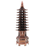 Max 7'' Chinese Fengshui Pagoda of Cultural Prosperity Wenchang Tower Copper